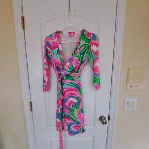 Lilly Pulitzer Wrap Dress, size medium